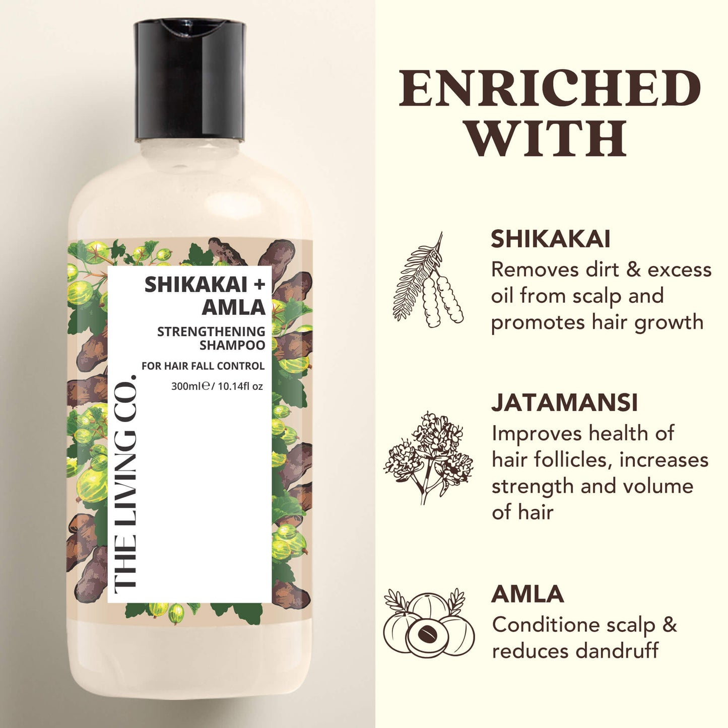 Strengthening Shampoo with SHIKAKAI + AMLA for Hair Fall Control (Wholesale)