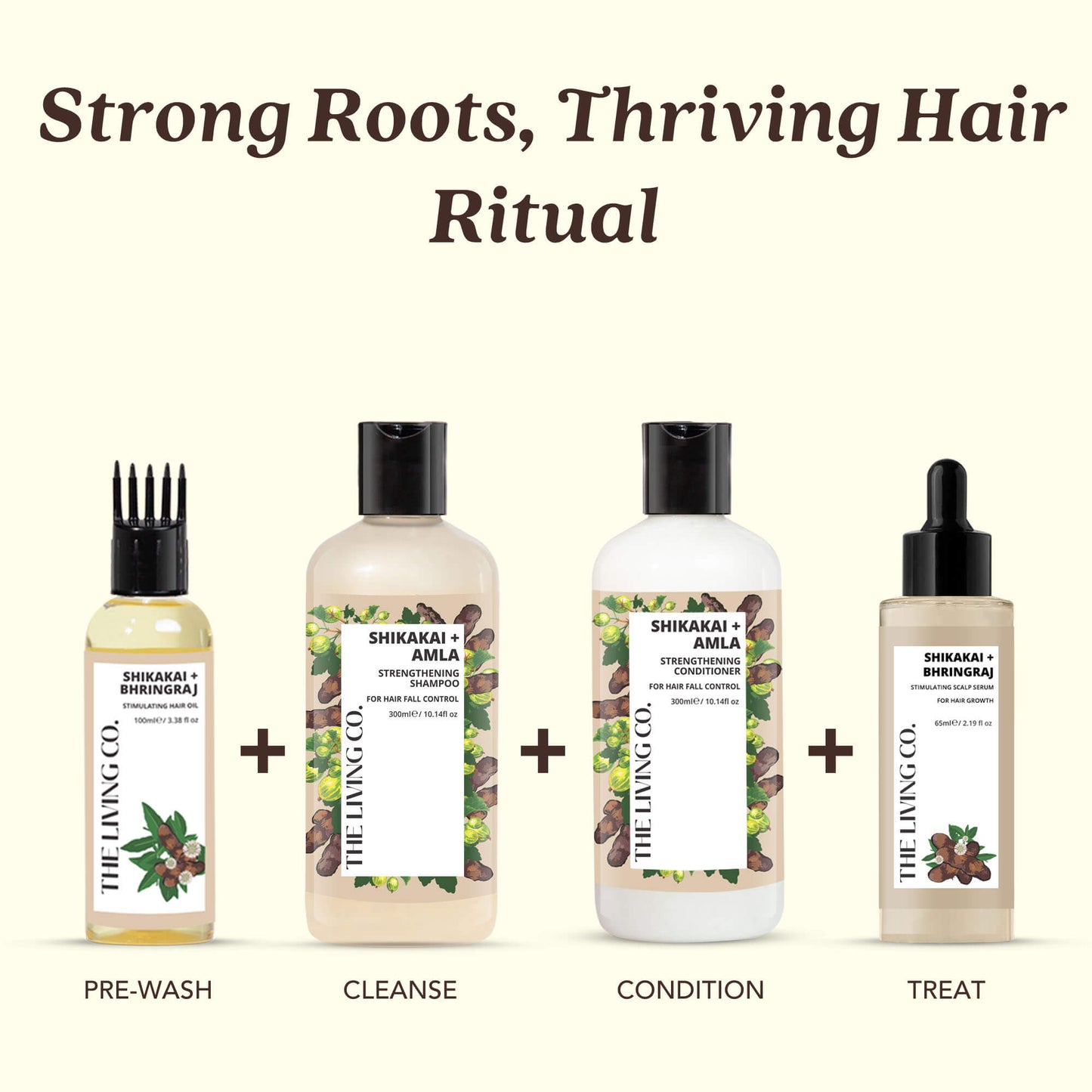 Strengthening Conditioner with SHIKAKAI + AMLA for Hair Fall Control (Wholesale)