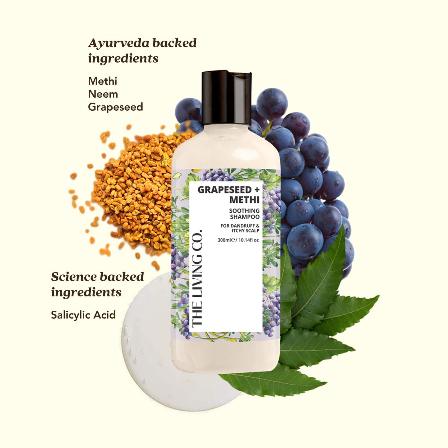 Clarifying Shampoo with GRAPESEED + METHI for Dandruff & Itchy Scalp (Wholesale)