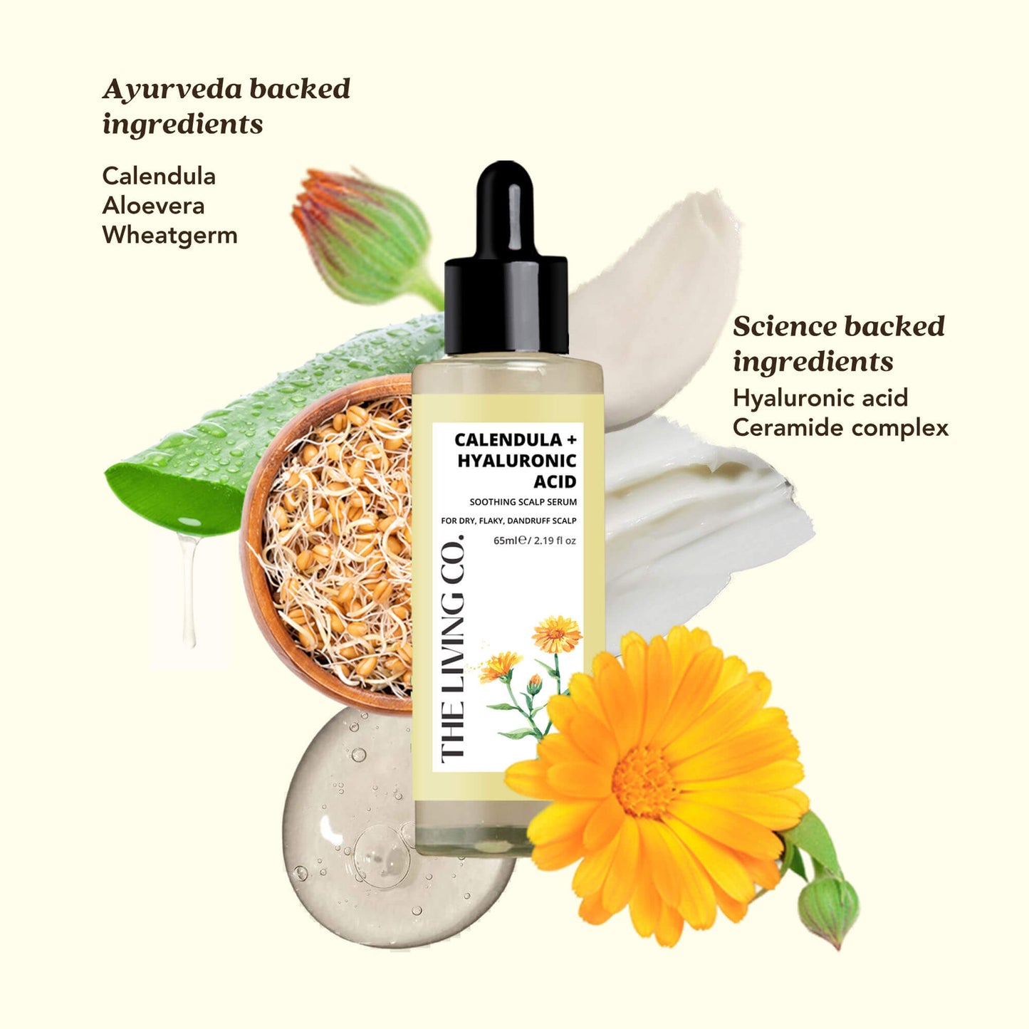 CALENDULA + HYALURONIC ACID Soothing Scalp Serum (Wholesale)
