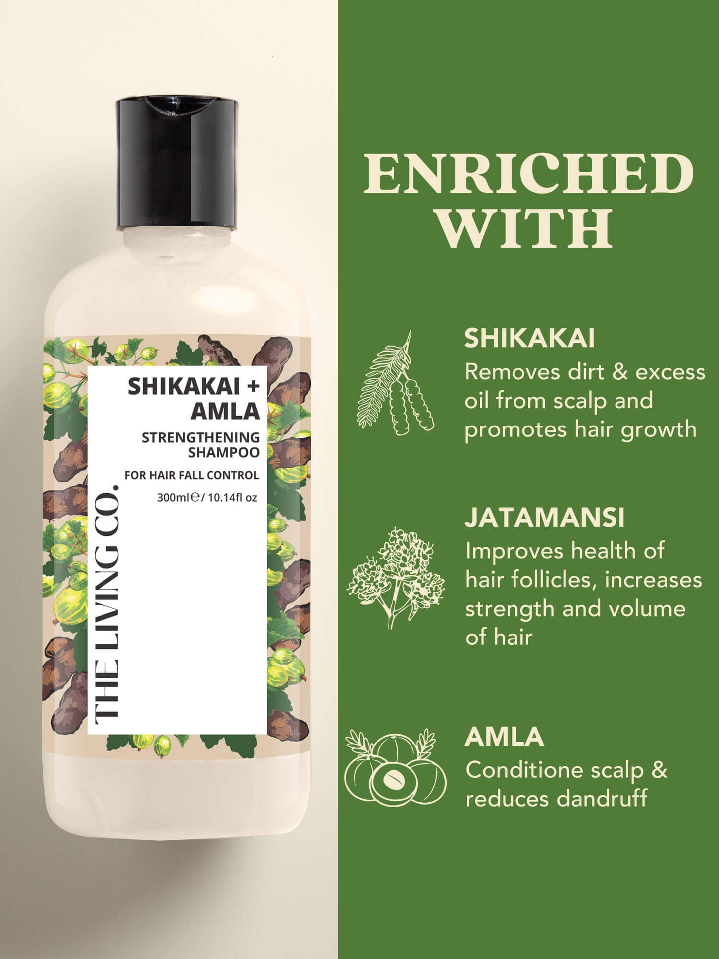 Strengthening Shampoo & Conditioner Combo with SHIKAKAI + AMLA