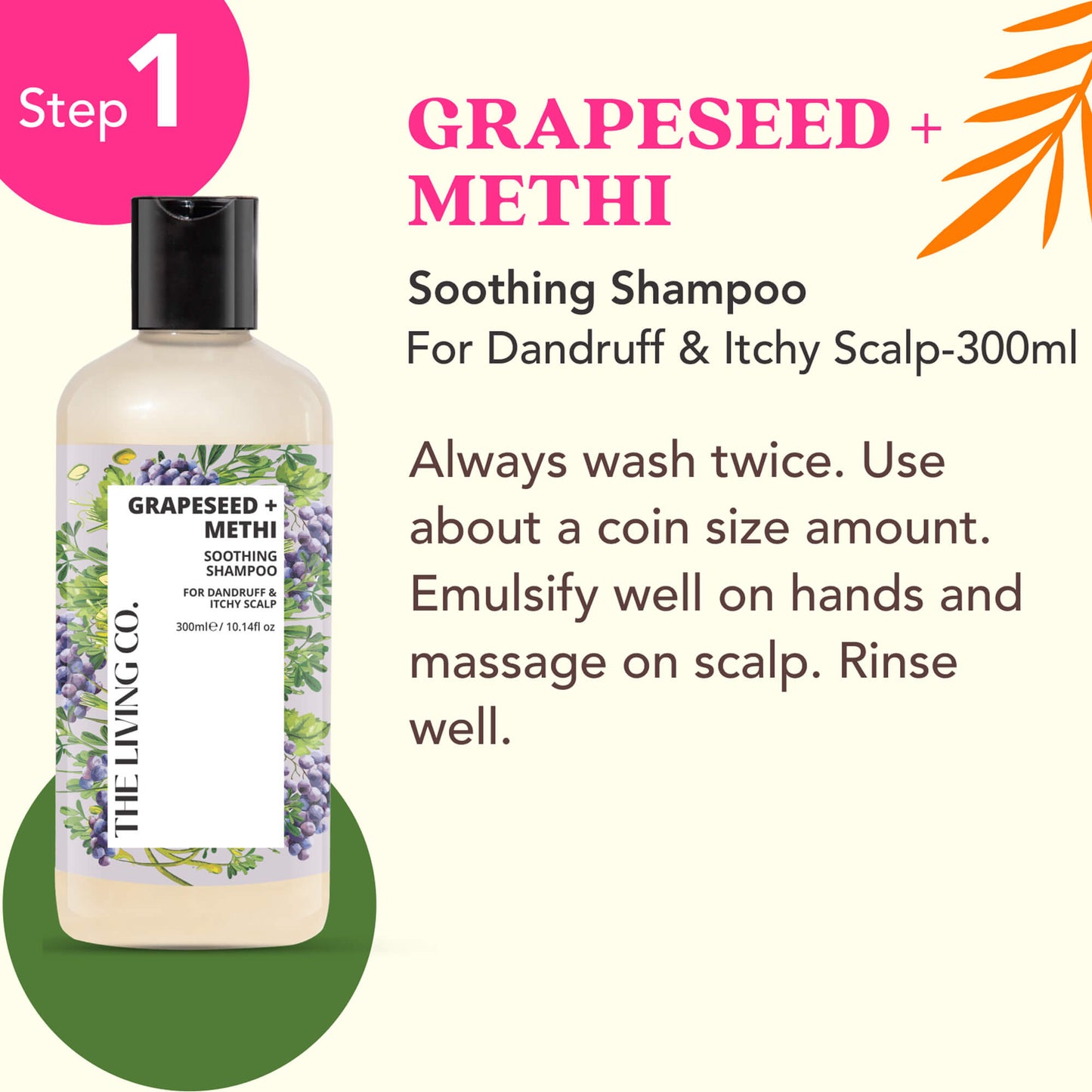 Soothing Shampoo & Conditioner Combo with GRAPESEED + METHI