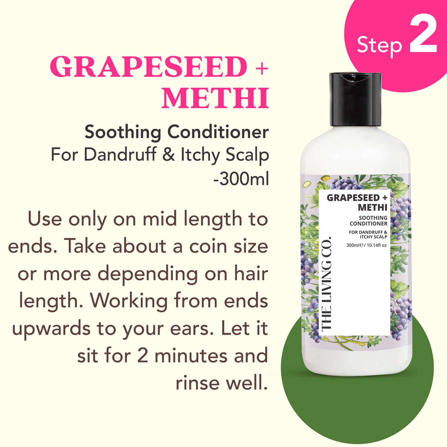 Soothing Shampoo & Conditioner Combo with GRAPESEED + METHI