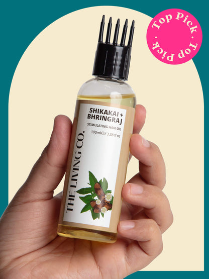 SHIKAKAI + BHRINGRAJ Stimulating Hair Oil for Hair Growth - 100ml