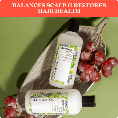 Soothing Shampoo & Conditioner Combo with GRAPESEED + METHI