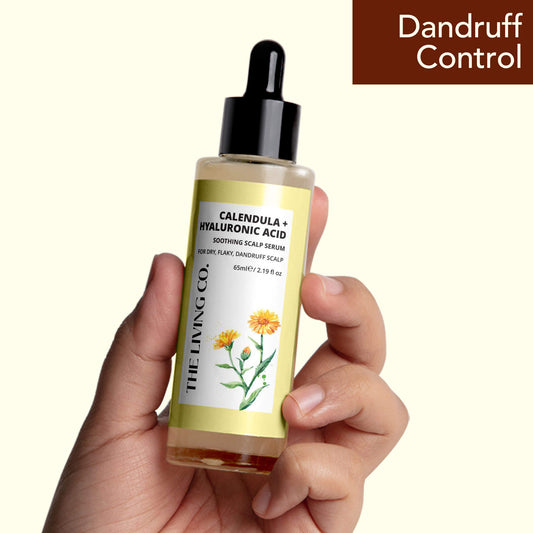 CALENDULA + HYALURONIC ACID Soothing Scalp Serum for Dandruff, Flaky & Dehydrated Scalp