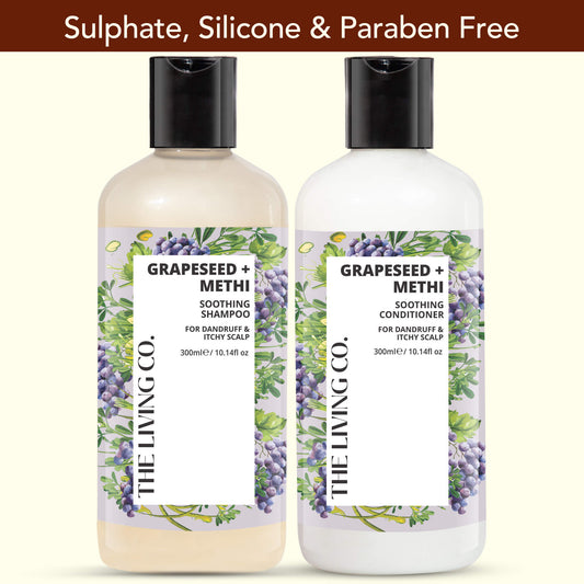 Clarifying Shampoo & Conditioner Combo with GRAPESEED + METHI