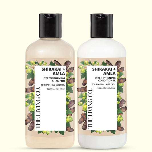 Strengthening Shampoo & Conditioner Combo with SHIKAKAI + AMLA