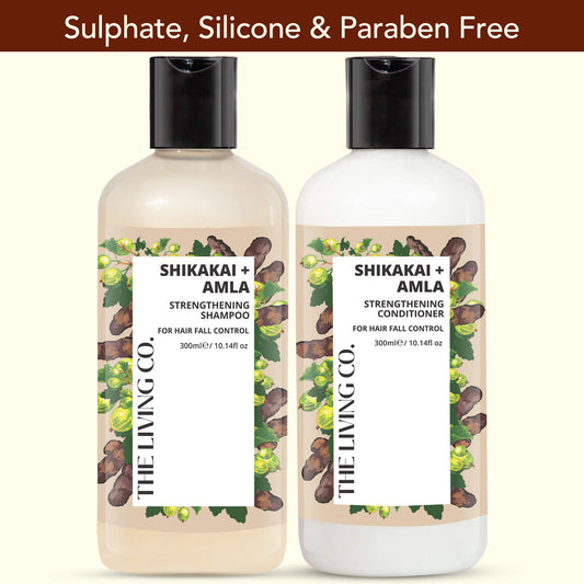 Strengthening Shampoo & Conditioner Combo with SHIKAKAI + AMLA