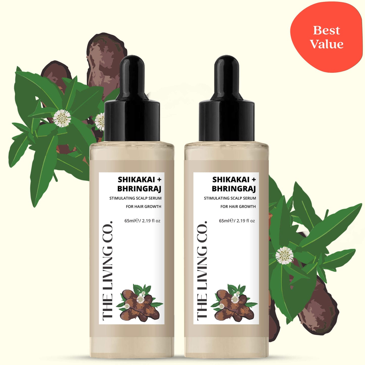 SHIKAKAI + BHRINGRAJ Stimulating Scalp Serum for Hair Growth