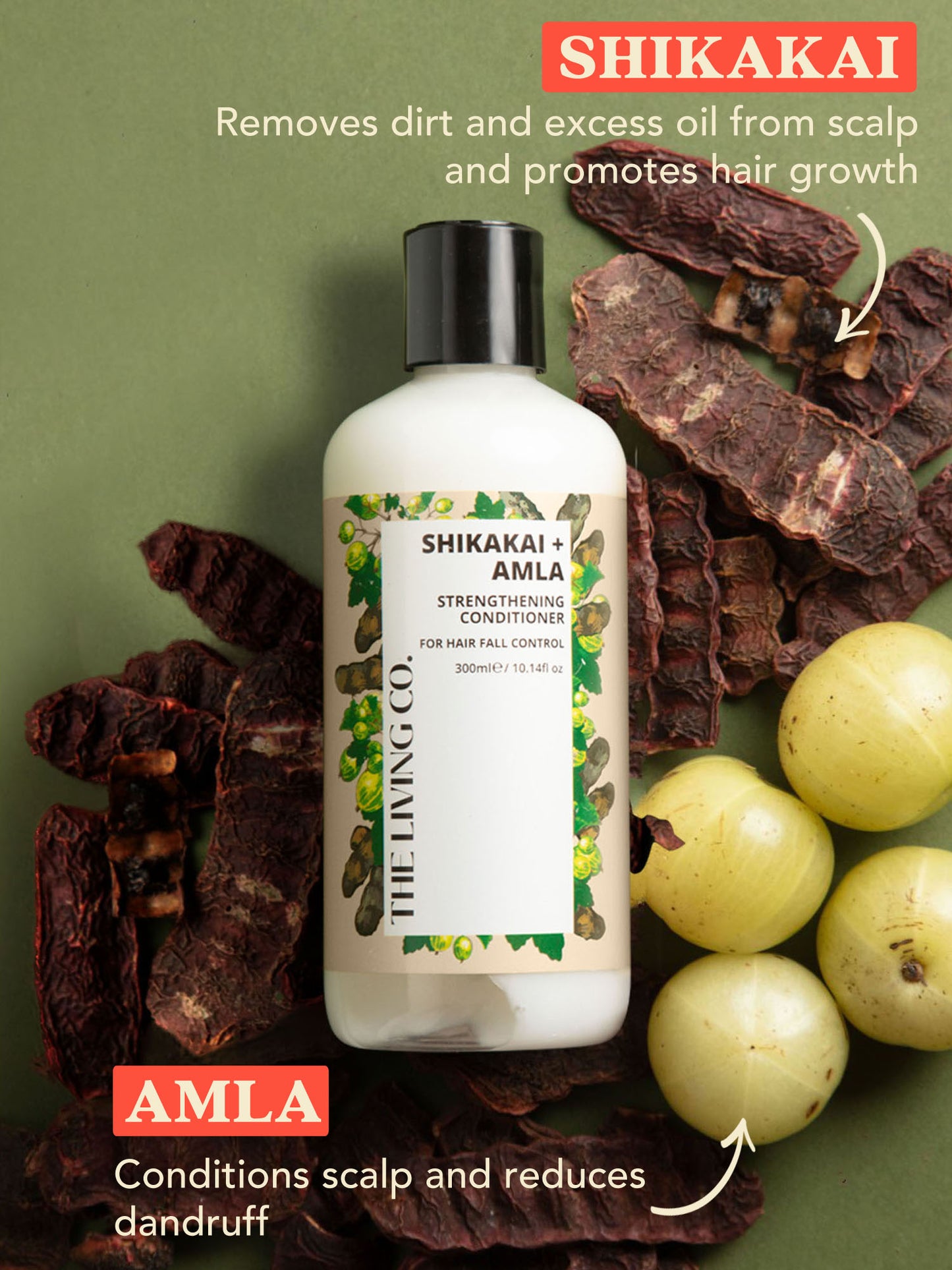 Strengthening Shampoo & Conditioner Combo with SHIKAKAI + AMLA