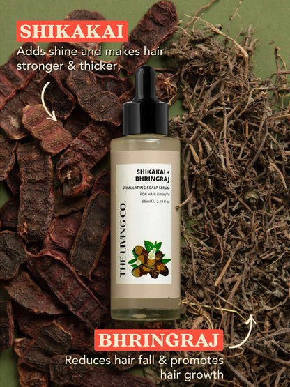 SHIKAKAI + BHRINGRAJ Stimulating Scalp Serum for Hair Growth